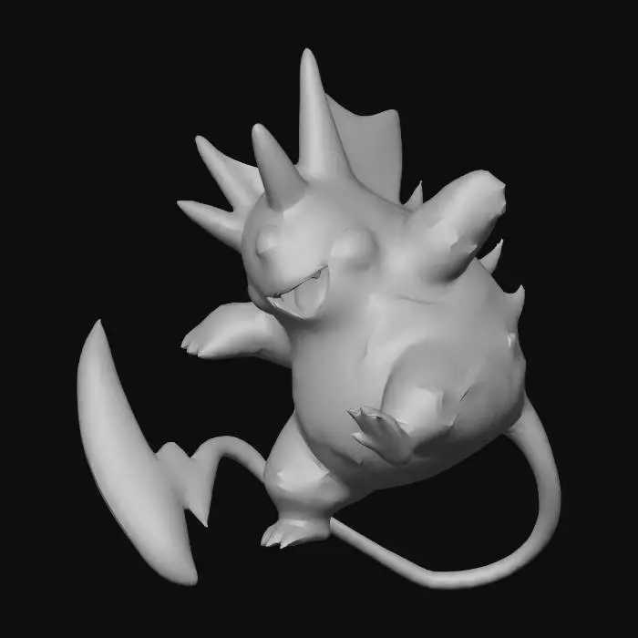3D model for Raichu Evolution Concept Art