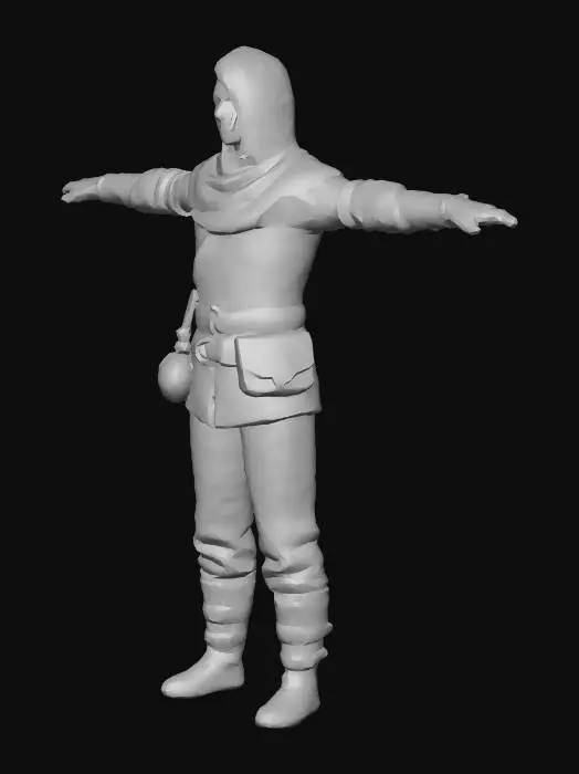 3D model for WizardFemale