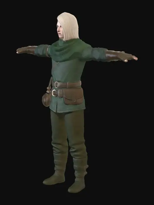 3D model for WizardFemale