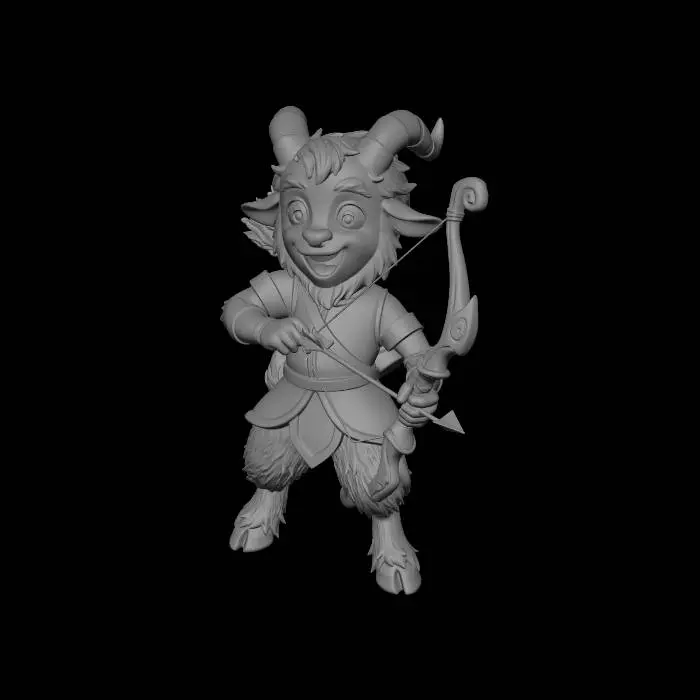 3D model for Quiverhorn the Green Archer