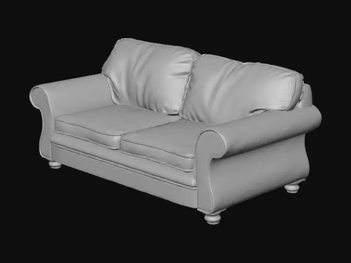3D model for worn out couch