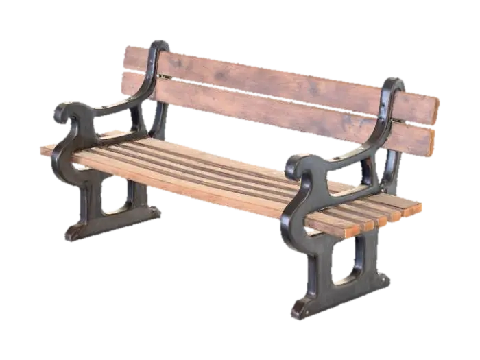 park bench 的 AI 生成 3D 模型