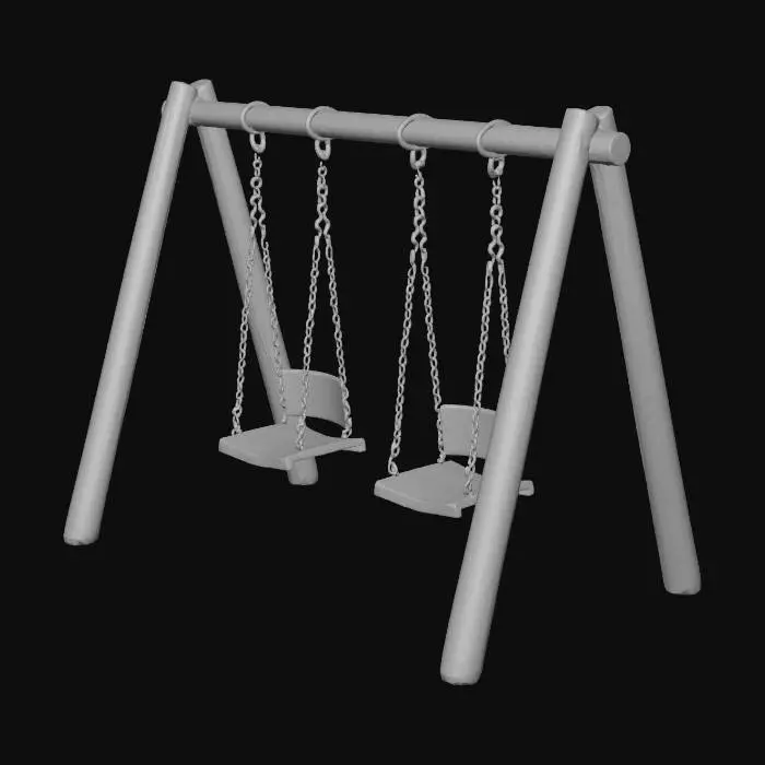 3D model for a schoolyard swingset