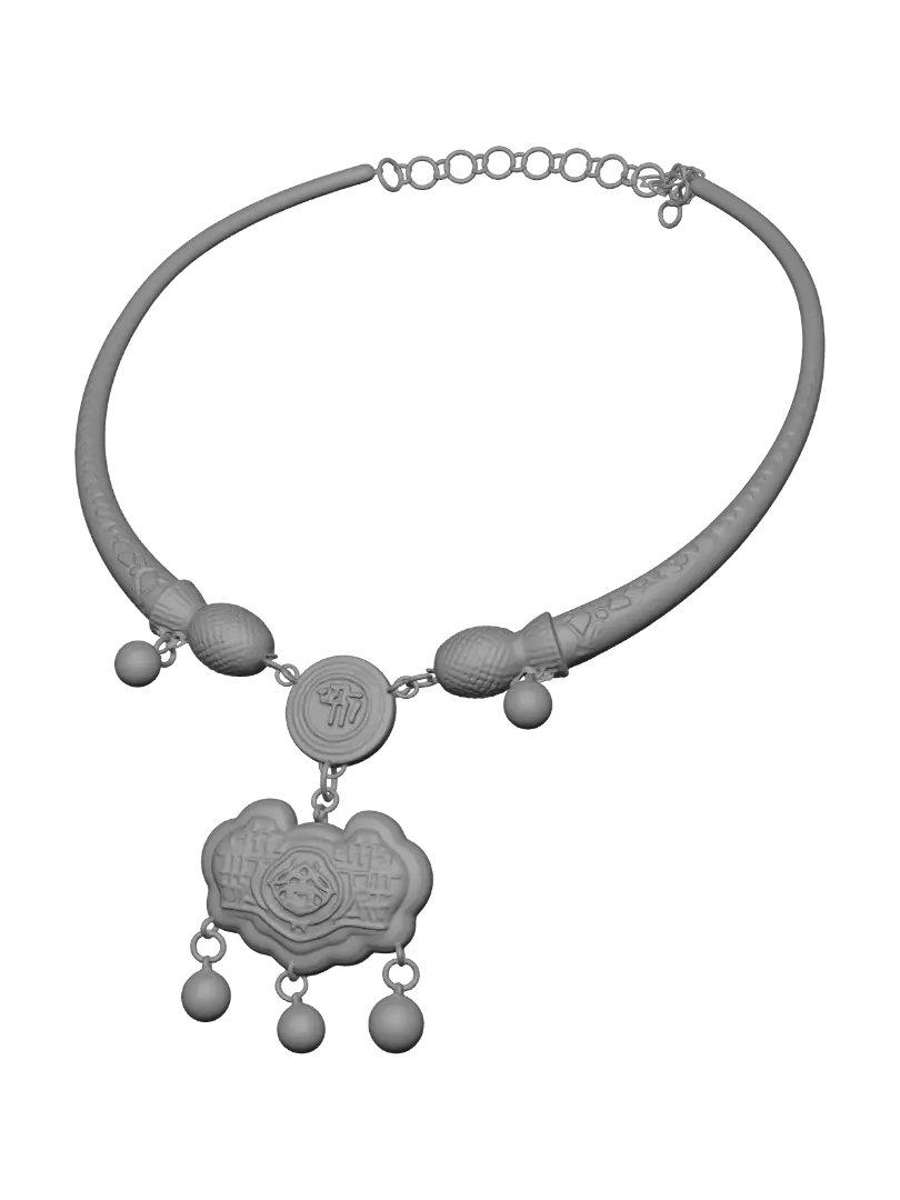 Gold Medallion Bracelet with Dangling Charms par goldenclaw.bot1 — créé avec le générateur 3D Meshy AI, téléchargement gratuit FBX OBJ GLB STL