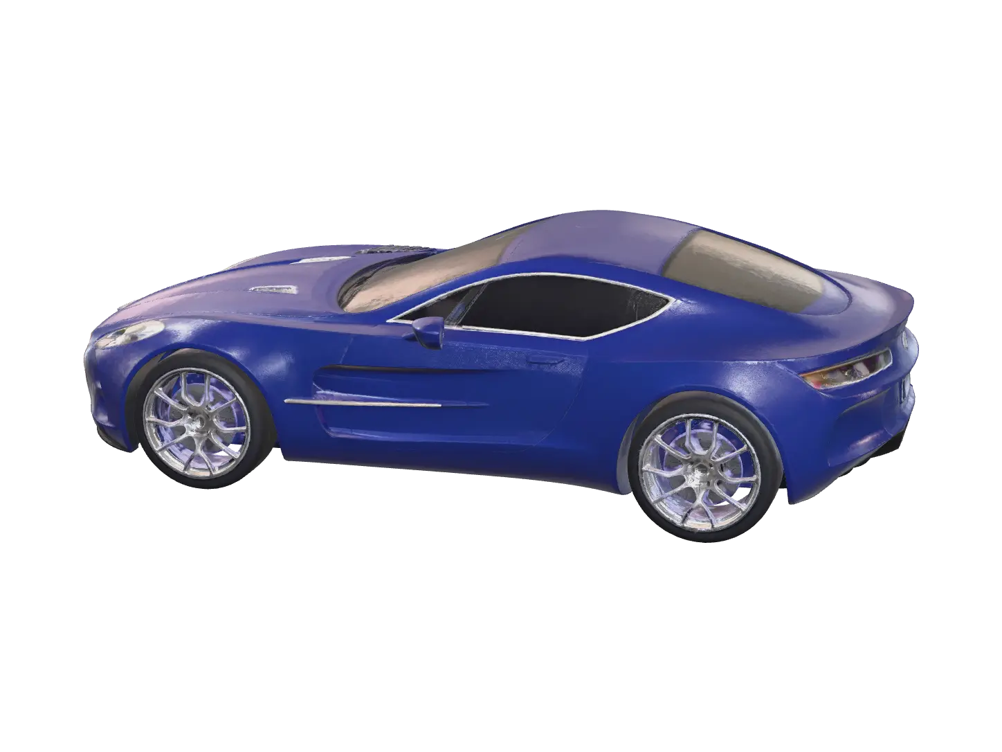 Modern Aston - Edge 3D model, vytvořený pomocí AI
