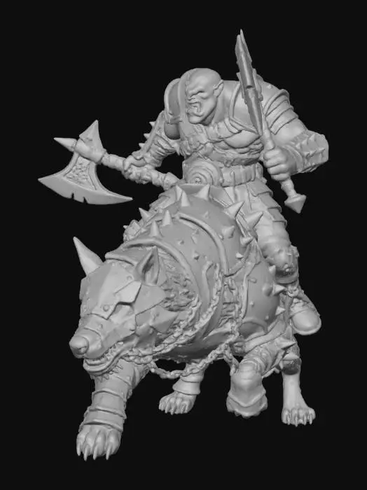 3D model for Orc Warlord's Charge