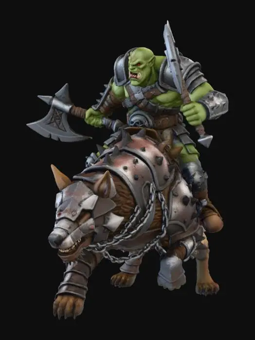 3D model for Orc Warlord's Charge