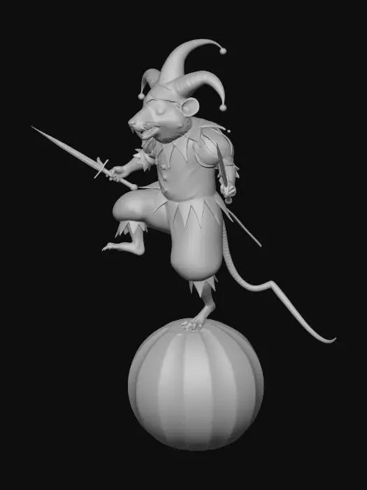3D model for Jester Mouse Balancing Act
