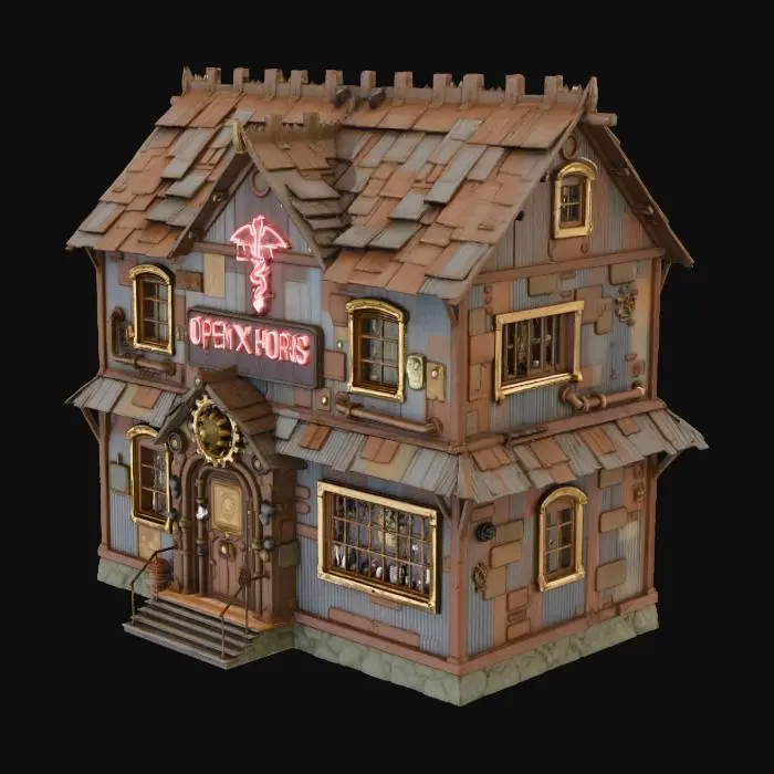3D model for Steampunk Apothecary