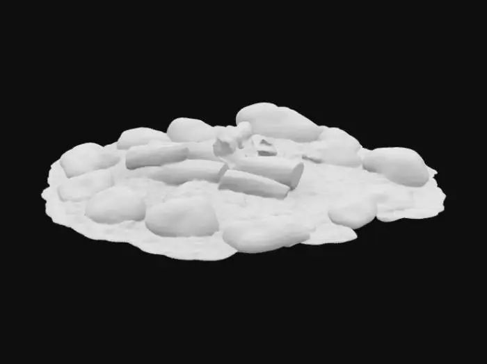 3D model for self made camping ember bonfire