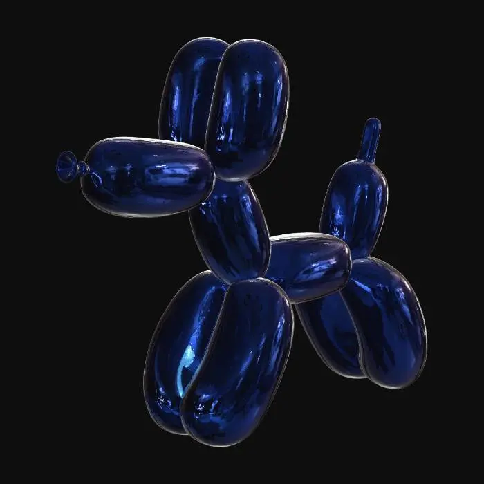 3D model for Blue Balloon Dog