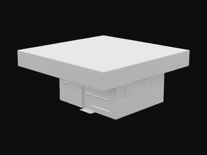 3D model for An urban greengrocers shop, graffiti, shop sign, glass door