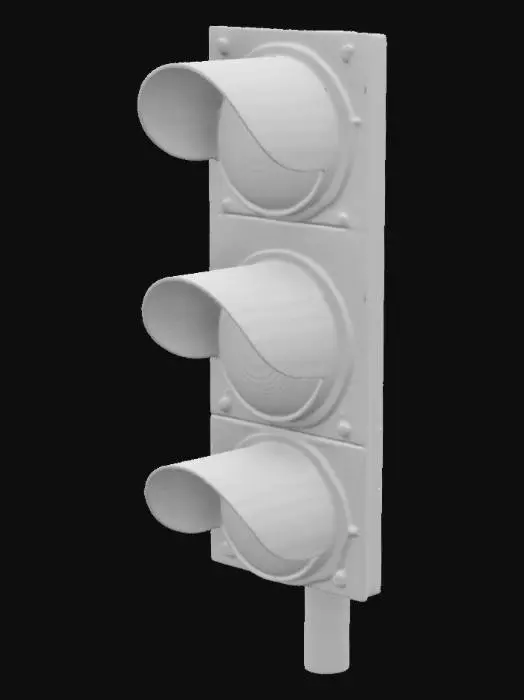 3D model for A UK traffic light