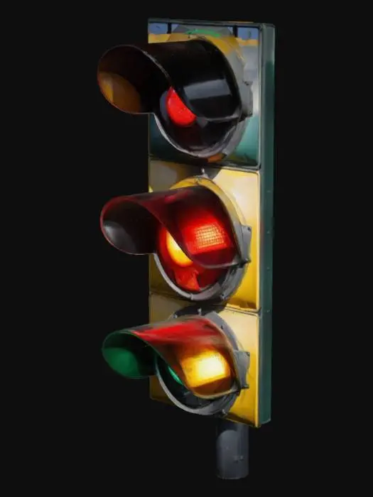 3D model for A UK traffic light