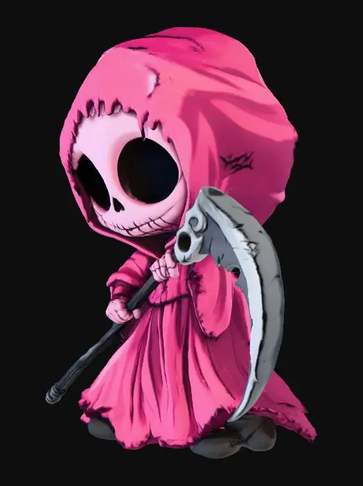 3D model for Grim Reaper in Pink