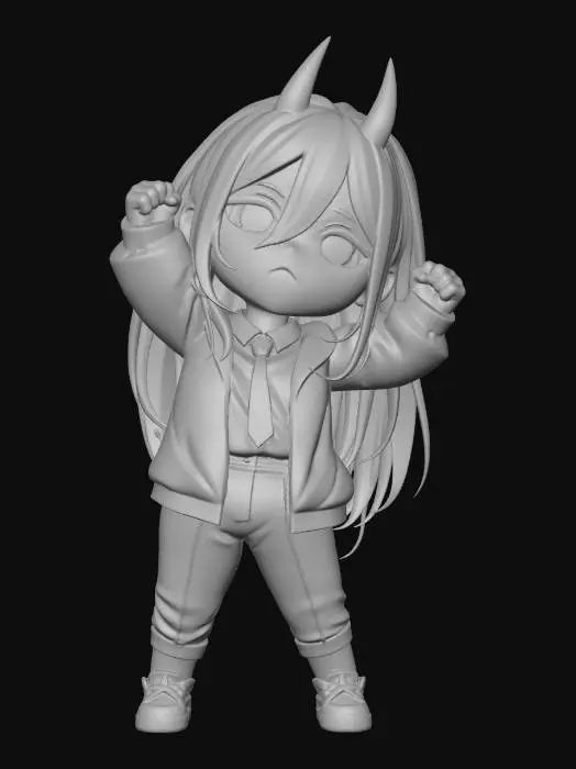 3D model for Chibi Demon Power Up