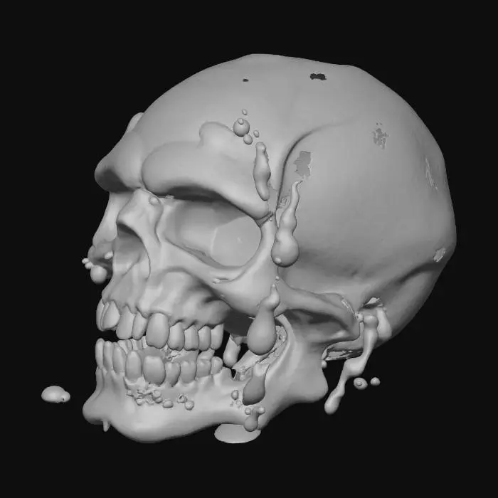 3D model for Melting Candy Skull