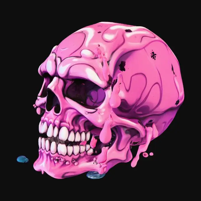 3D model for Melting Candy Skull