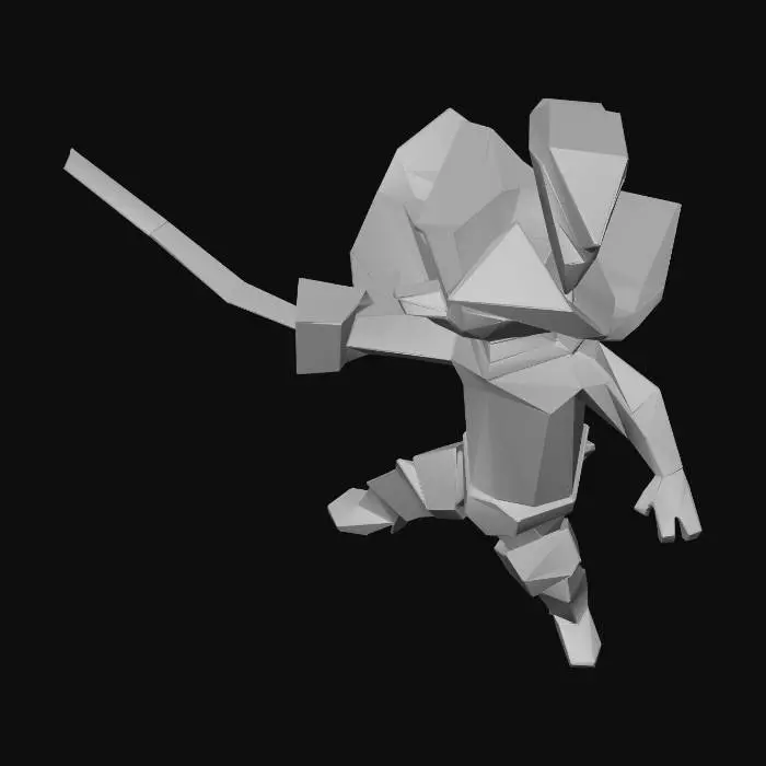 3D model for Heroic Cat Duelist