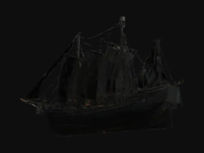 3D model for Very dark , big Fisher boat inspired by 1975 film JAWS. high quality,very detailed. 4k high quality dark textures.ready for enreal engineering 