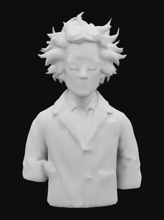 3D model for Very fun "doc hemet brown in the film " Back to the futur",Unreal engineer quality game ready caracter, ultra complex details for OctaneRender .should have a precise sharp edges and well-defined vertices. Ultra-realistic style, high quality.textured 4k:1.9