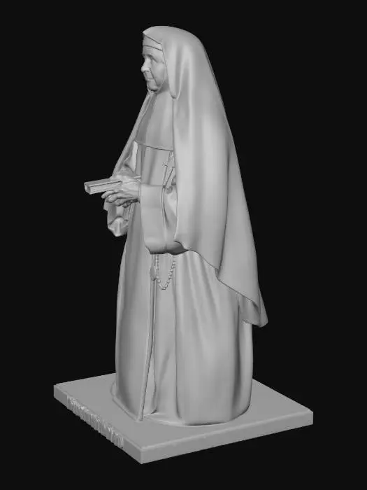3D model for Prayerful Nun with Bible