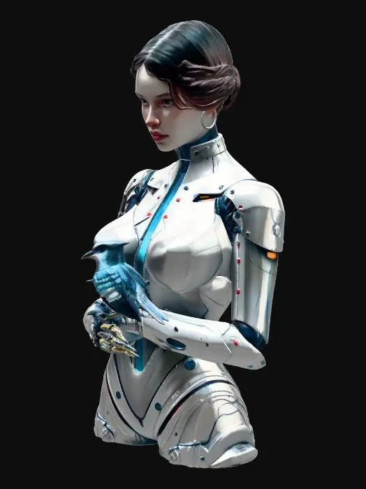 3D model for The Automaton and the Bluebird