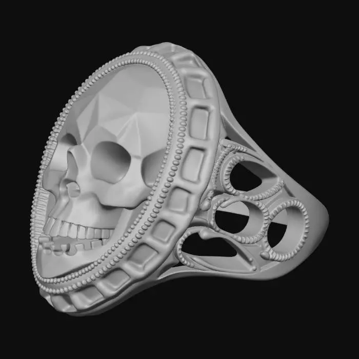 3D model for Mosaic Skull Ring