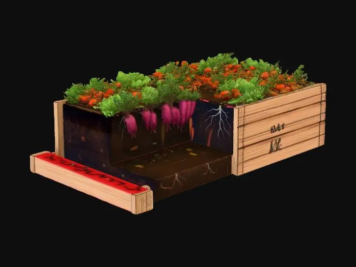 3D model for Maximizing Garden Yield
