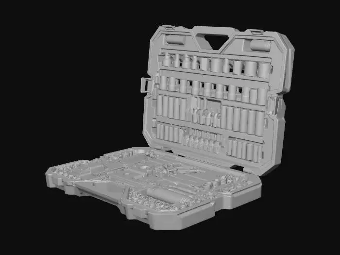 3D model for Tool Set in Red Case