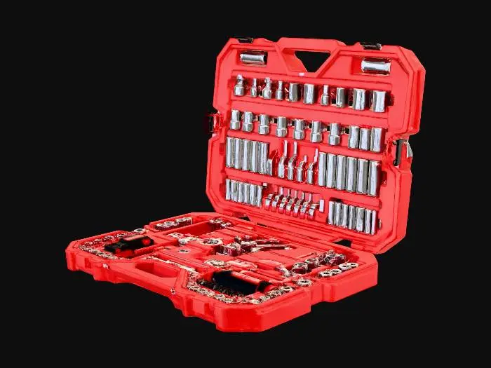 3D model for Tool Set in Red Case