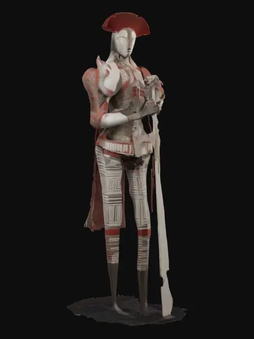 3D model for Warrior of Echoes