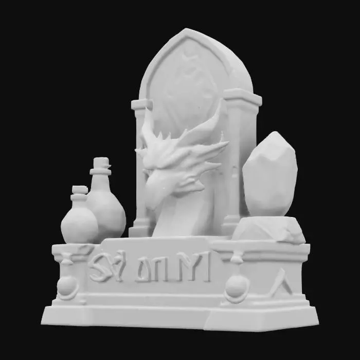 3D model for Skyrim Alchemy Shrine