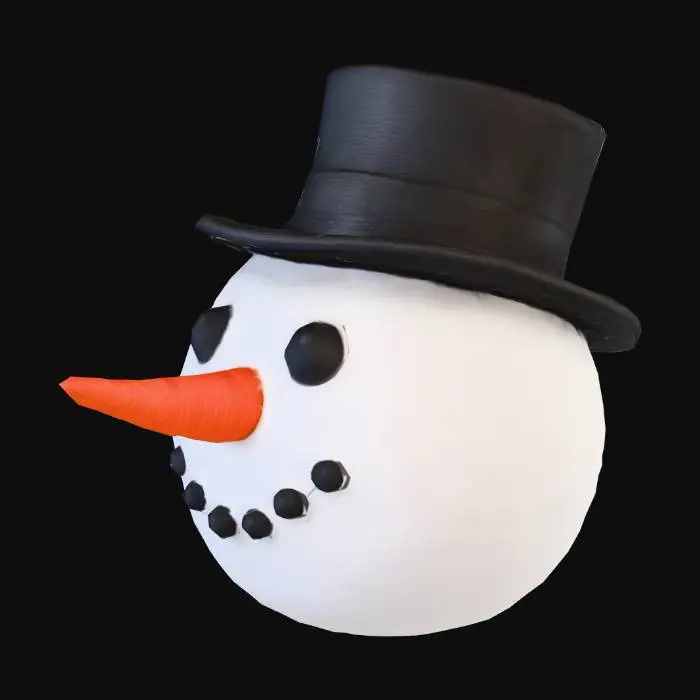 3D model for Snowman Head, #Christmas2025#