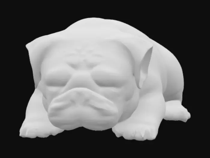 3D model for Dreaming Pug