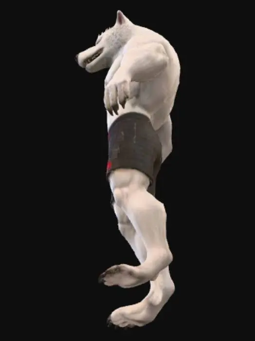 3D model for Werewolf Fighter