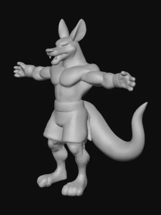 3D model for Boxer Kangaroo