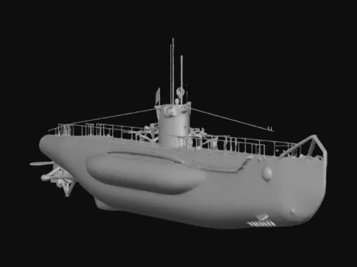 3D model for The White Submarine