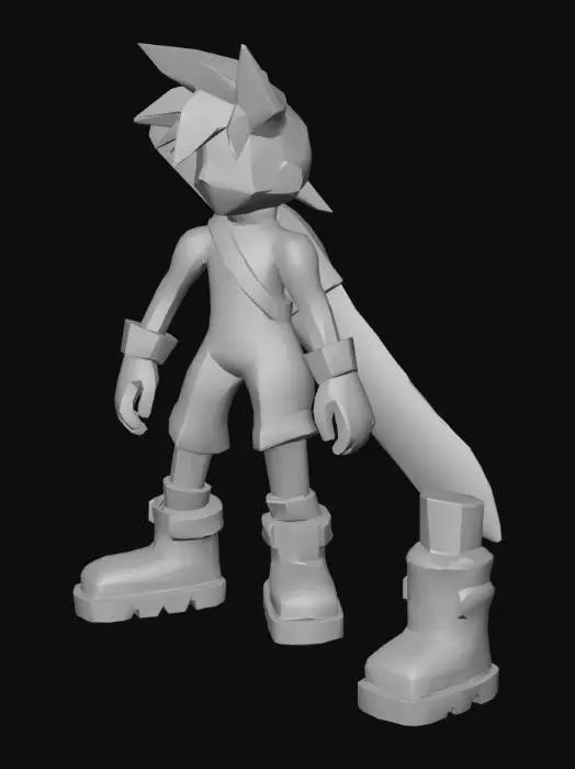 3D model for Blazing Hero