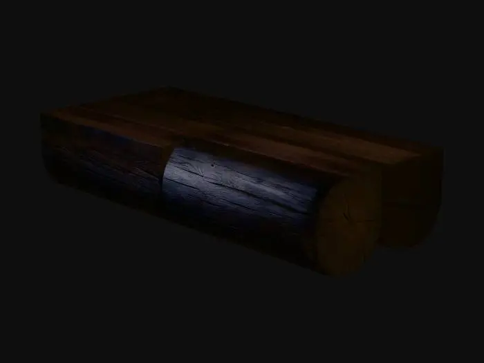 3D model for Charred Log Coffee Table