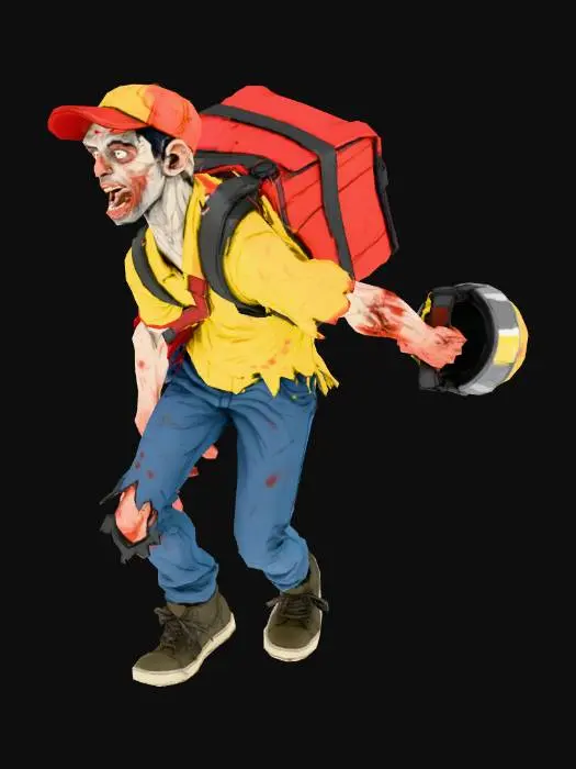 3D model for Zombie Deliveryman