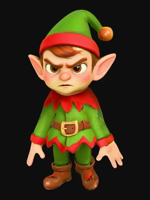 3D model for Grumpy Elf