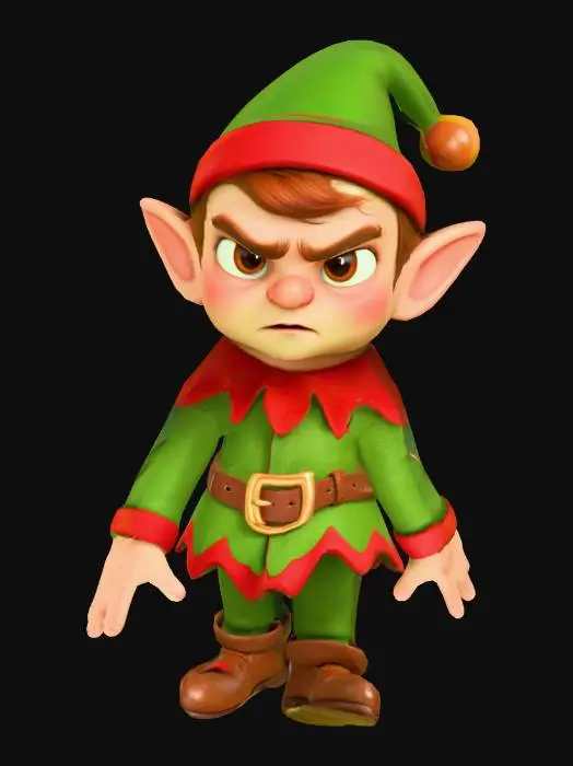 3D model for Grumpy Elf