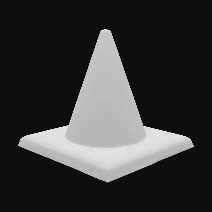 3D model for Orange Cone Icon