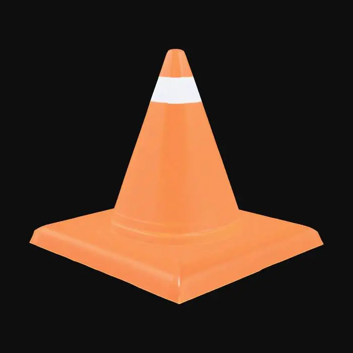 3D model for Orange Cone Icon
