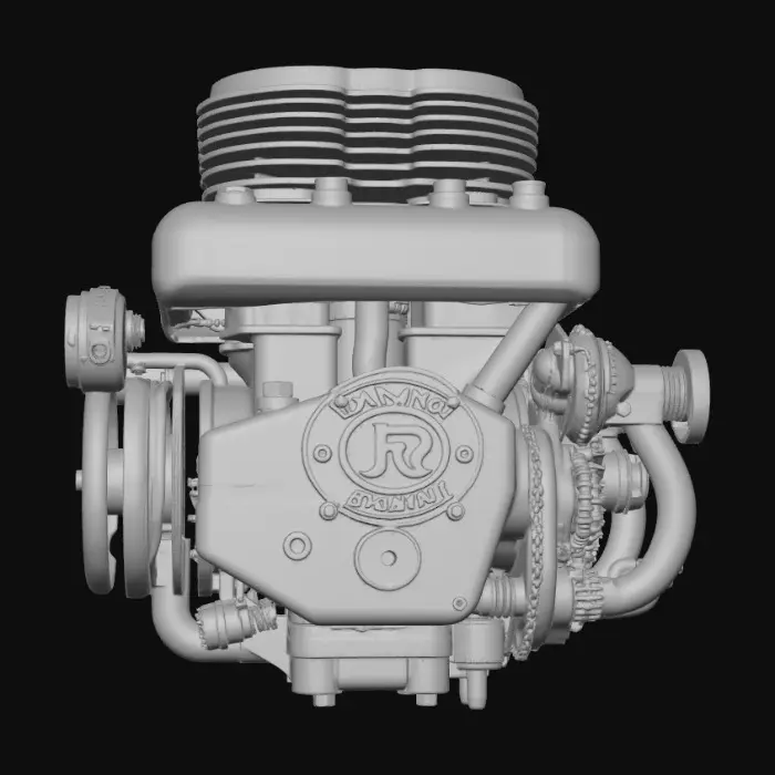 3D model for İlk motorsiklet yarış motoru