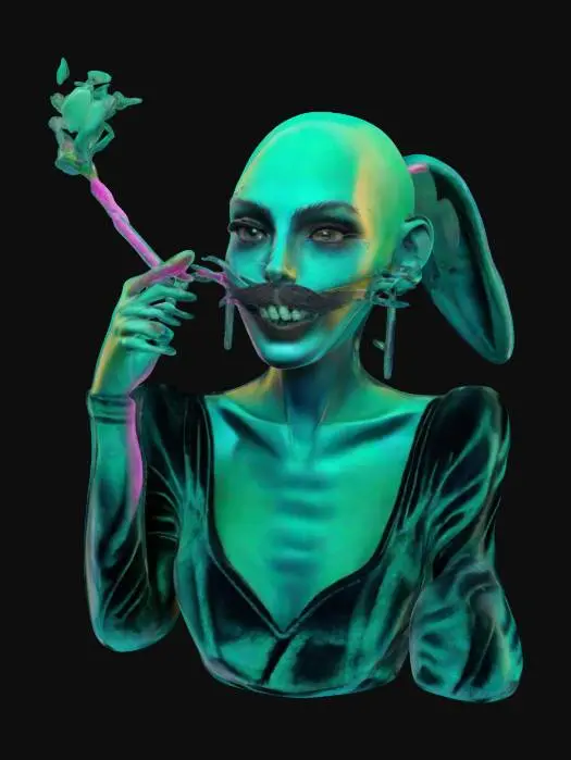 3D model for Neon Bunny Vision