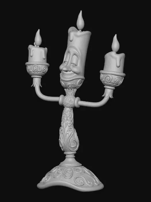 3D model for Подсвечник из мультика красавица и чудовище, #Christmas2025#