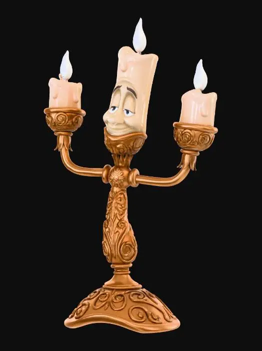 3D model for Подсвечник из мультика красавица и чудовище, #Christmas2025#