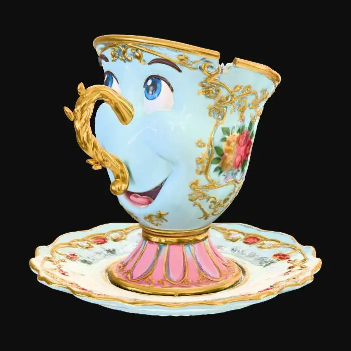 3D model for чашечка из мультика красавица и чудовище, #Christmas2025#